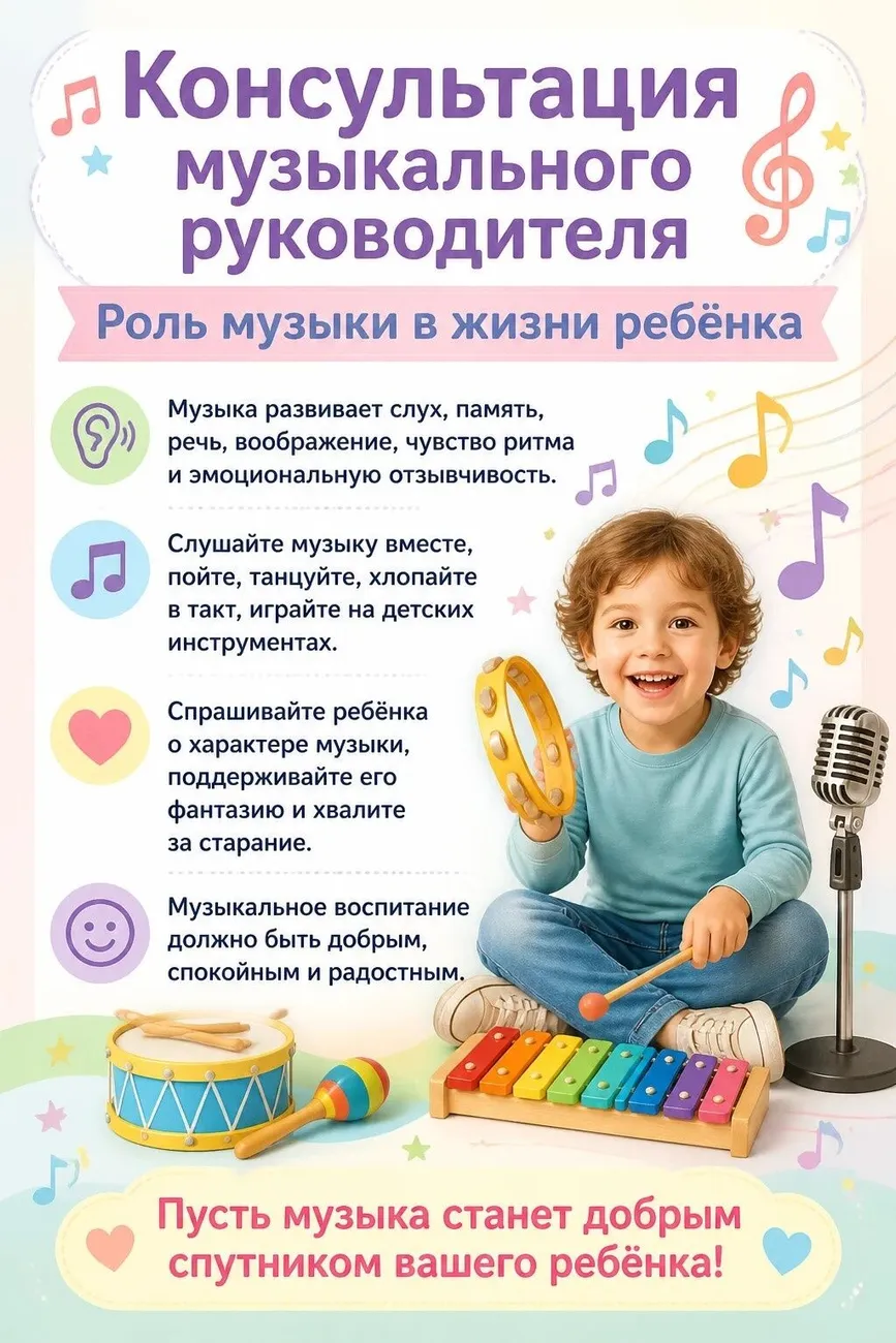 Роль музыки в жизни ребенка